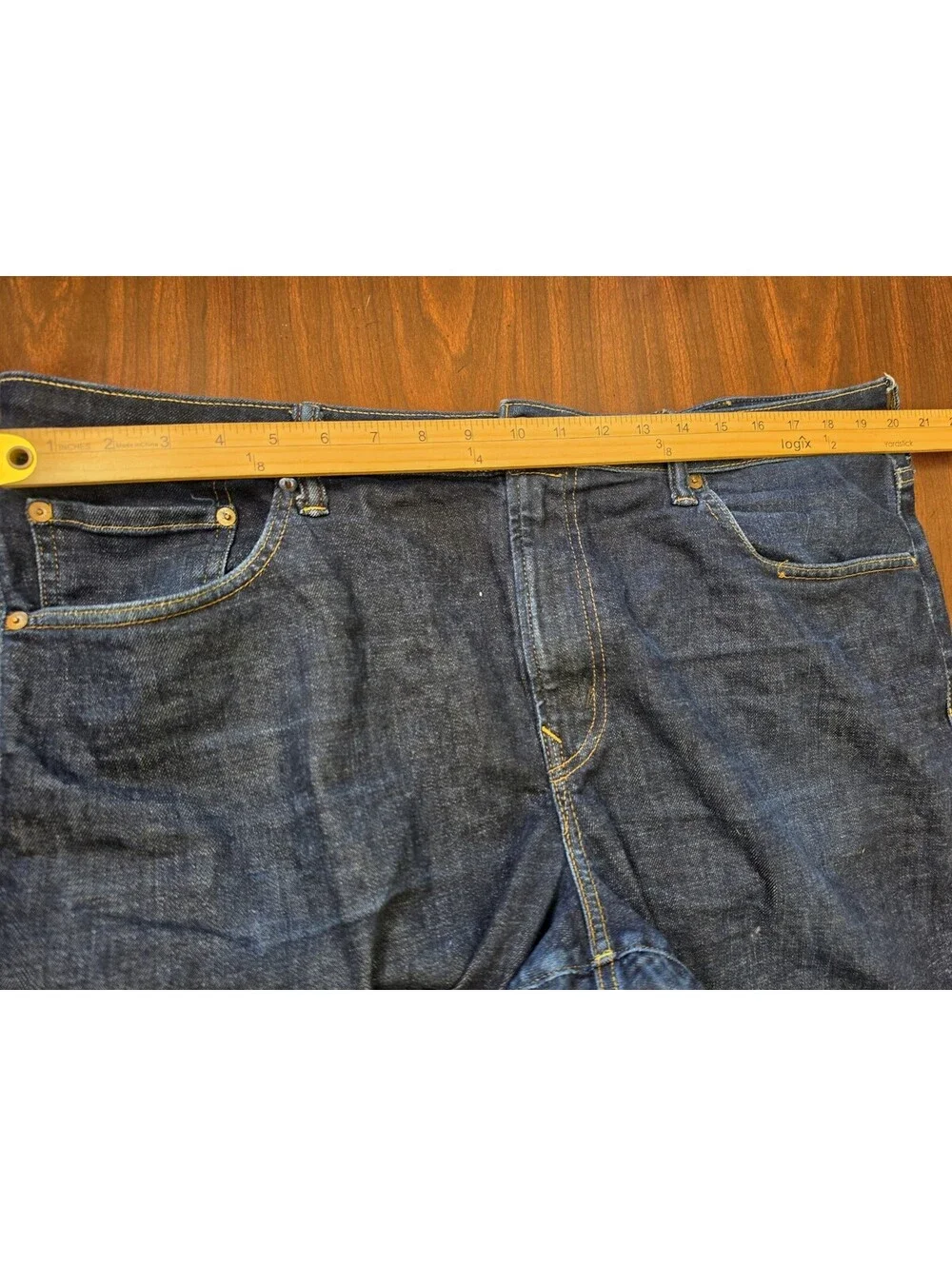 American Eagle SZ 40x34 Dark Wash Airflex Slim Stretch Denim Jeans Clean Casual